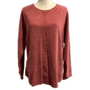 denim & company soft cozy crewneck pullover